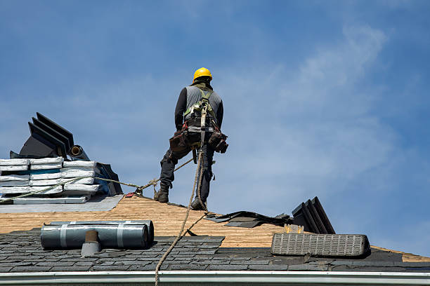 Professional Gutter Installation technician working in Patton, PA